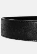 Rosamoth Geprägt Schnalle Gürtel - Silber