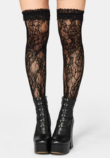 Wispin Lace Frill Lang Stockings