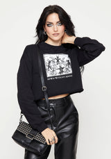 Demons Crop Sweat Top