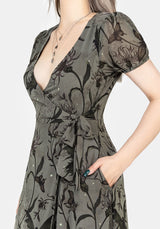 Gloriana Blumenmuster Druck Chiffon Midaxi-Kleid Wickel Kleid