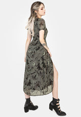Gloriana Blumenmuster Druck Chiffon Midaxi-Kleid Wickel Kleid