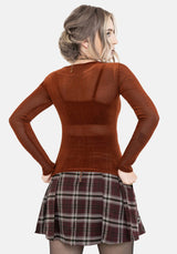 Soulthorn Lang Ärmel Mesh Top