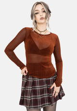 Soulthorn Lang Ärmel Mesh Top