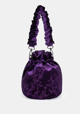 Tamsin Lila Samt Bucket Tasche