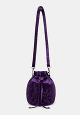 Tamsin Lila Samt Bucket Tasche