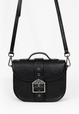 Rosamoth Schnalle Crossbody Satchel Tasche - Schwarz