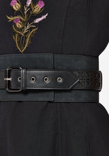 Eugenia Kreuz Schnitt Raus Detail Kunst- Suede Taille Gürtel