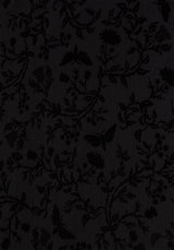 Faustina Beflockt Chiffon Stehkragen Wickel Midaxi Rock