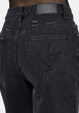 Selin Bestickt Langschnitt Denim Shorts