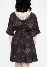 Peaseblossom Celestial Krawatte Back Mini Kleid