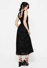 Lunafern Farn Druck Cami Midaxi Kleid