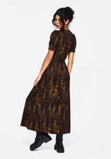 Azazel Schlange Bedruckt Midaxi Kleid