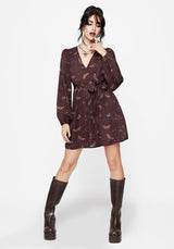 Celia Motte Bedruckt Mini Wickel Kleid