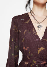 Celia Motte Bedruckt Mini Wickel Kleid