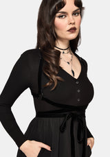 Torrent Knopf Hoch Midi Kleid