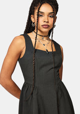 Cairn Streifen Korsett Mini Kleid
