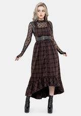 Embla Prüfen Hoch Low Midaxi Kleid