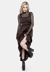 Embla Prüfen Hoch Low Midaxi Kleid