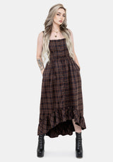 Embla Prüfen Hoch Low Midaxi Kleid