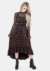 Embla Prüfen Hoch Low Midaxi Kleid