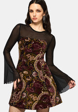 Effie Barock Strapless Mini Kleid