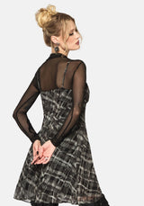 Rhoswen Checked Cami Mini Kleid
