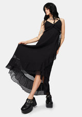 Reck Dobby Rüsche Cami Kleid