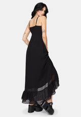 Reck Dobby Rüsche Cami Kleid