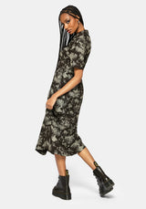 Zorya Winter Maypole Midi Hemd Kleid
