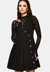 Moonage Asymmetrisch Ärmellos Mini Kleid