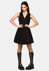 Moonage Asymmetrisch Ärmellos Mini Kleid