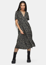 Morgana Midi Hemd Kleid - Grün