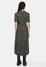Morgana Midi Hemd Kleid - Grün