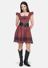 Noirette Broderie Mini Dress