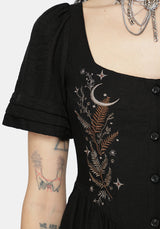 Abellona Embroidered Midi Dress