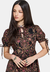 Mythos Druck Krawatte Vorderseite Mini Kleid