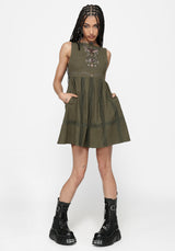 Siora Folklore Bestickt Lace Minikleid