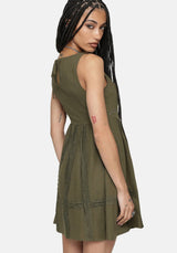 Siora Folklore Bestickt Lace Minikleid