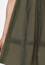 Siora Folklore Bestickt Lace Minikleid