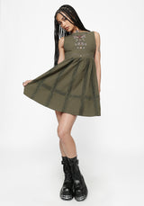 Siora Folklore Bestickt Lace Minikleid