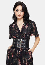 Noctua Eule Fingerhut Bedruckt Wickel Midaxi Hemd Kleid