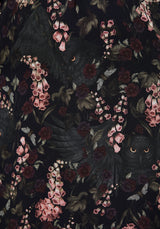 Noctua Eule Fingerhut Bedruckt Wickel Midaxi Hemd Kleid
