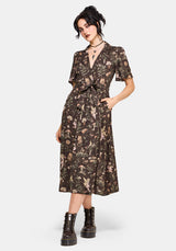 Faela Fairy Tie Waist Wrap Midi Dress EU 34