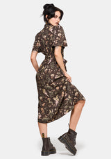 Faela Fairy Tie Waist Wrap Midi Dress EU 34