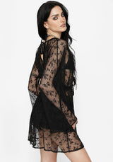 Velmira Lace Mini Beach Dress