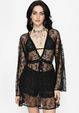 Velmira Lace Mini Beach Dress