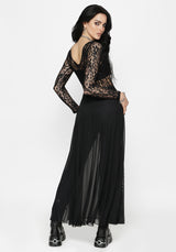 Eltharia Spitze Mieder Maxi Kleid