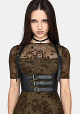 Zuri Beflockt Gerafft Bust Midaxi Kleid