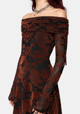 Allegra Bardot Beflockt Minikleid
