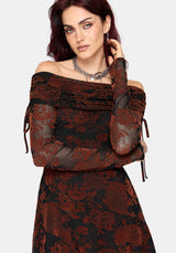 Allegra Bardot Beflockt Minikleid